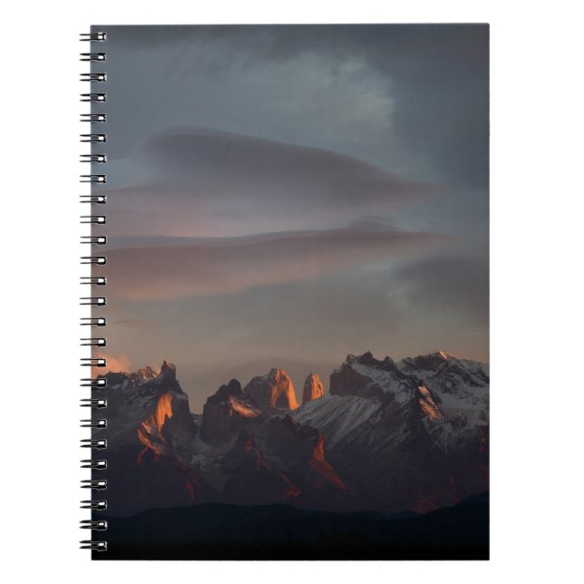ROCKY MOUNTAIN UNDER GRAY CLOUDS NOTEBOOK (Front)