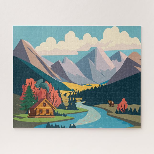 Rocky Mountain Valley Wildlife  Jigsaw Puzzle (Horizontal)