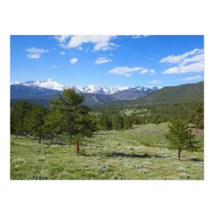 Rocky Mountain View Scenic Landscape Photo Print