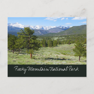 Rocky Mountain View Scenic Landscape Postcard