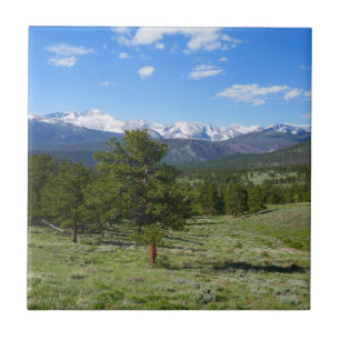 Rocky Mountain View Scenic Landscape Tile