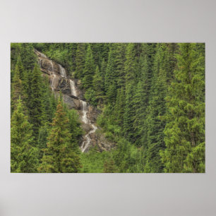 Rocky Mountain Waterfall Poster