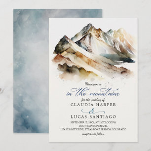 Rocky Mountain Wedding Invitation