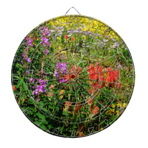 Rocky Mountain Wildflowers Dartboard