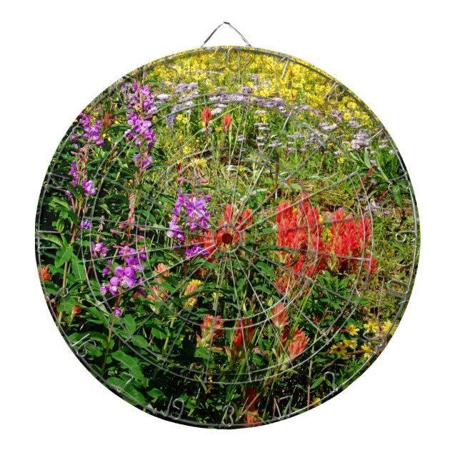 Rocky Mountain Wildflowers Dartboard (Front)