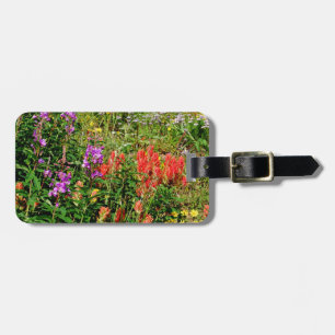 Rocky Mountain Wildflowers Luggage Tag
