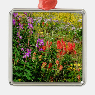 Rocky Mountain Wildflowers Metal Tree Decoration