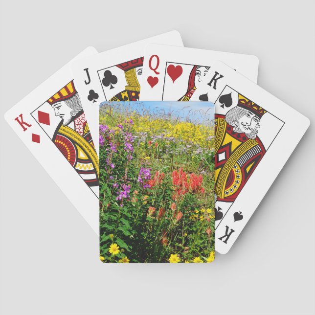 Rocky Mountain Wildflowers Playing Cards (Back)