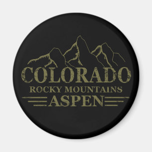 Rocky Mountains Aspen Colorado  Magnet