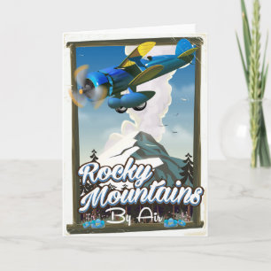 Rocky Mountains by Air! Holiday Card