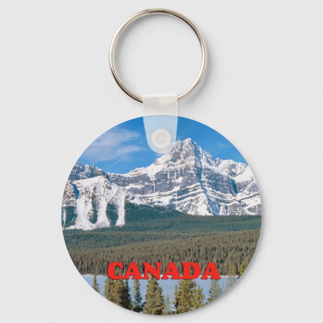Rocky Mountains Canada Key Ring (Front)