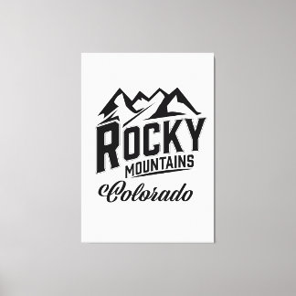 Rocky Mountains Colorado Canvas Print