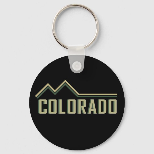 Rocky Mountains Colorado Key Ring (Front)
