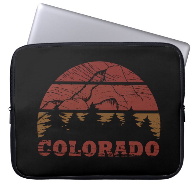 Rocky Mountains Colorado Laptop Sleeve (Front)