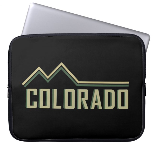 Rocky Mountains Colorado Laptop Sleeve (Front)