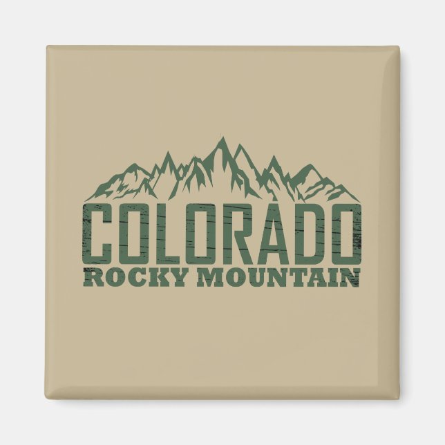 rocky Mountains Colorado Magnet (Front)