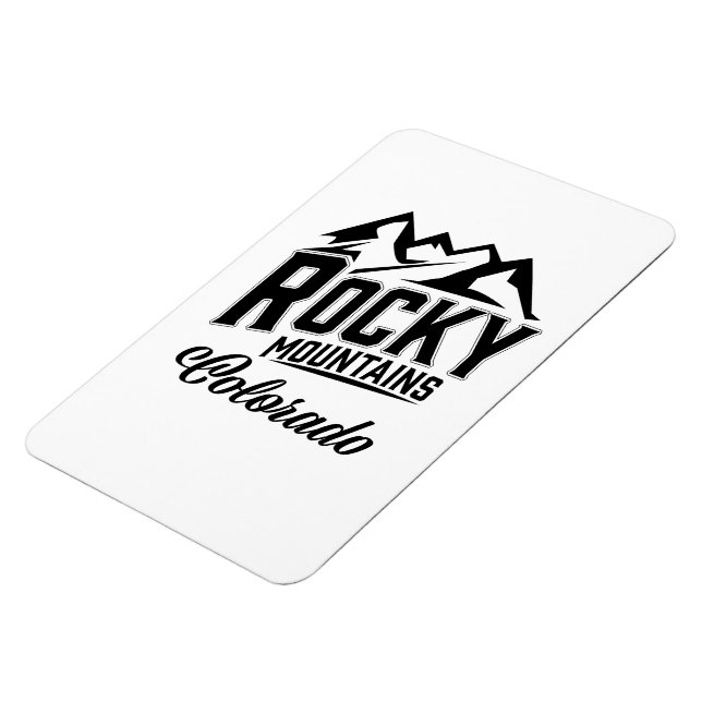 Rocky Mountains Colorado Magnet (Left Side)