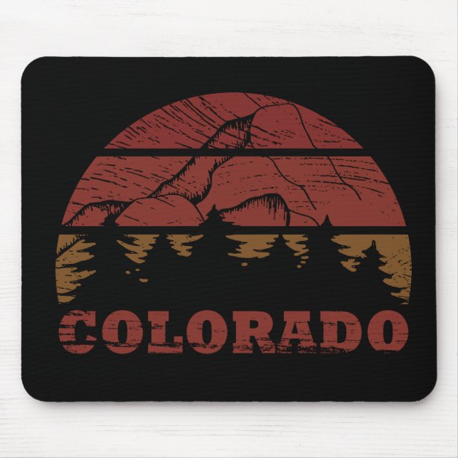 Rocky Mountains Colorado Mouse Mat (Front)