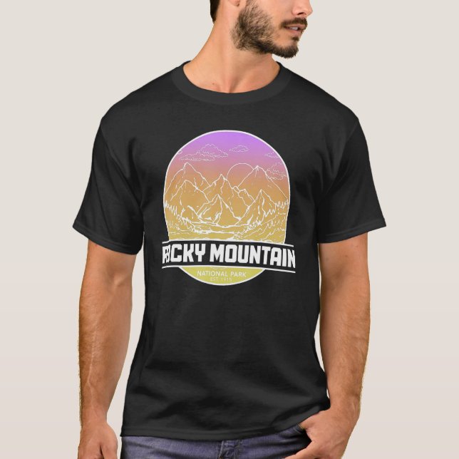 Rocky Mountains Colorado National Park Hiking Natu T-Shirt (Front)