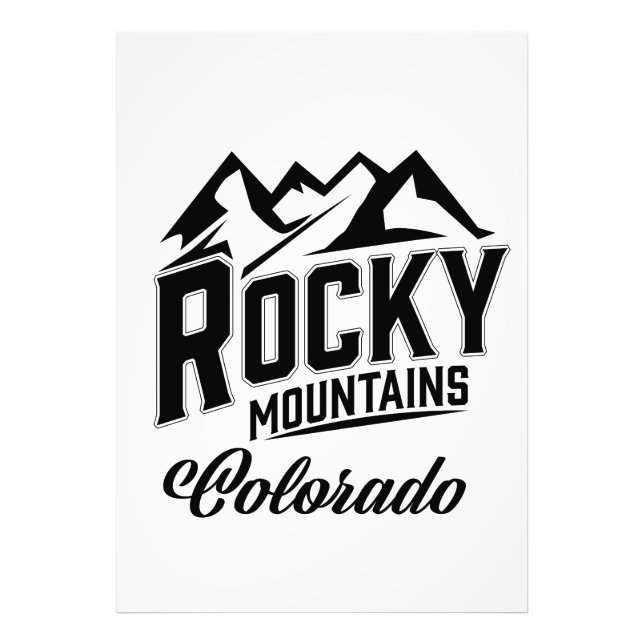Rocky Mountains Colorado Photo Print (Front)