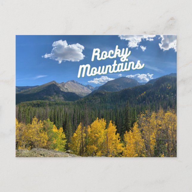 Rocky Mountains Colorado Postcard (Front)