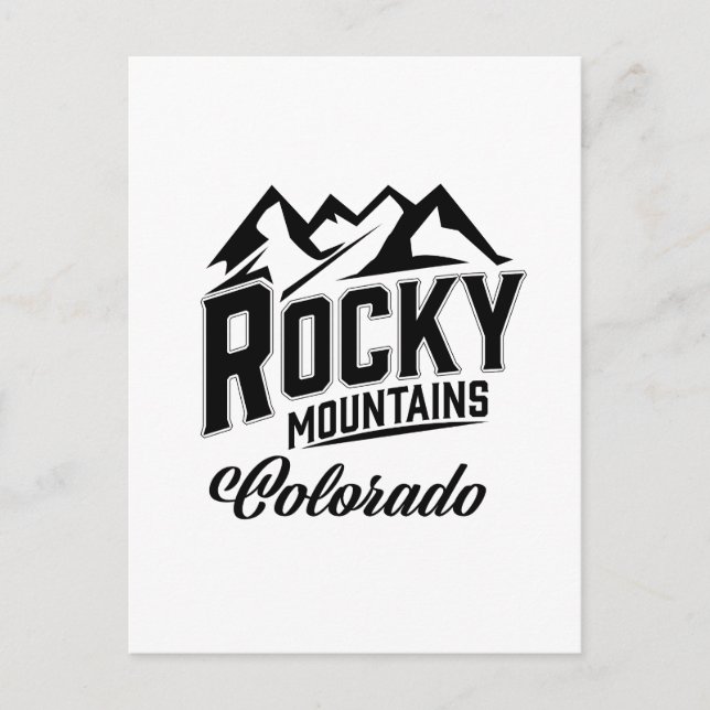 Rocky Mountains Colorado Postcard (Front)