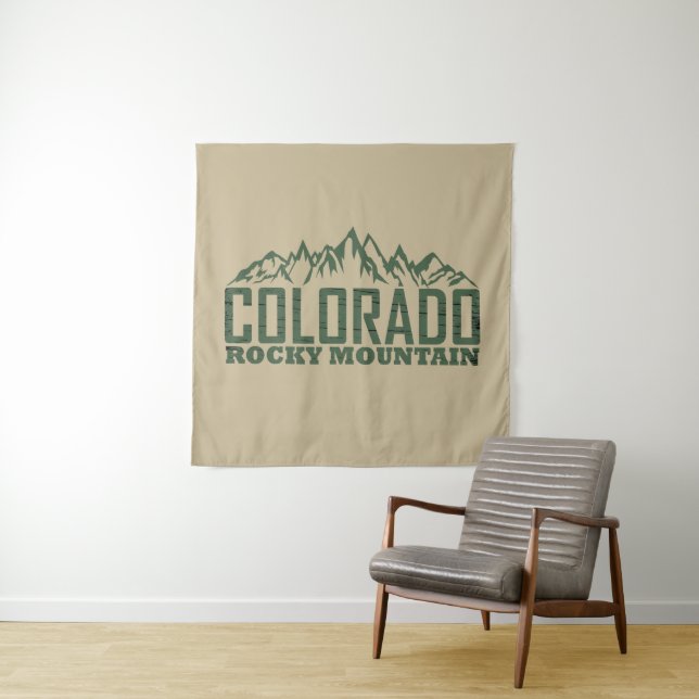 rocky Mountains Colorado Tapestry (In Situ)