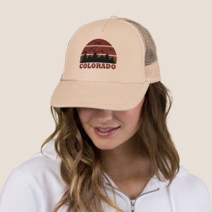 Rocky Mountains Colorado vintage Trucker Hat