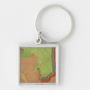 Rocky Mountains Geological Key Ring