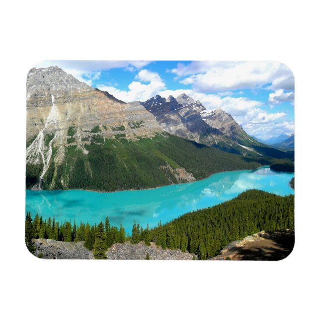 Rocky Mountains Lake Magnet (Horizontal)