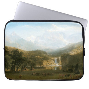 Rocky Mountains, Lander's Peak by Albert Bierstadt Laptop Sleeve