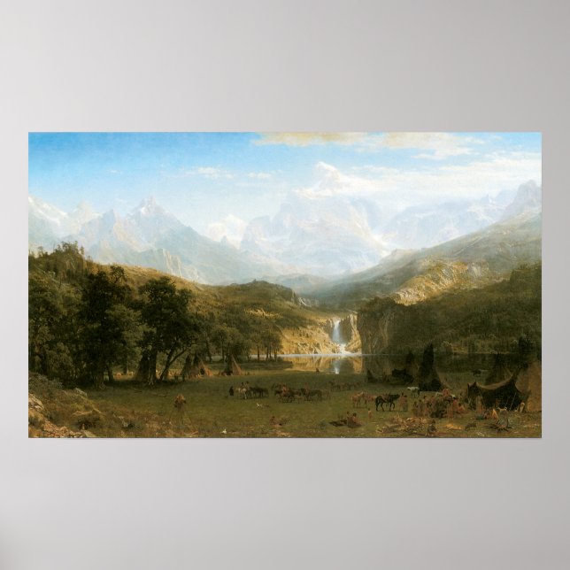Rocky Mountains, Lander's Peak by Albert Bierstadt Poster (Front)