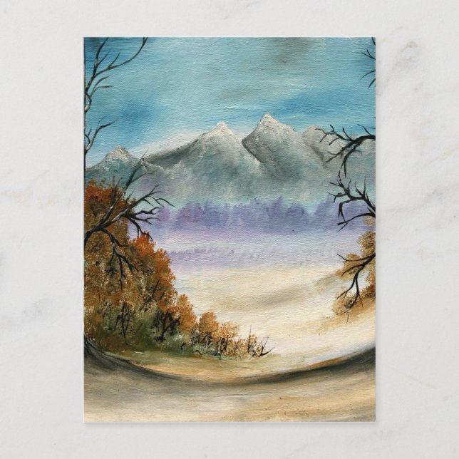 Rocky Mountains landscape oil painting Postcard (Front)