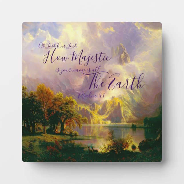 Rocky mountains Majestic  Plaque (Front)