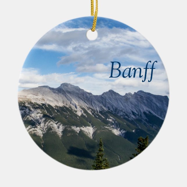 Rocky Mountains ornament - Banff (Front)