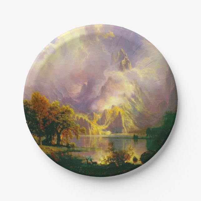 Rocky mountains  paper plate (Front)