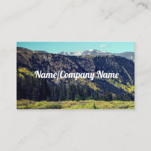 Rocky Mountains photograph nature landscape Business Card
