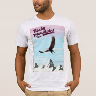 Rocky Mountains USA Vintage travel poster T-Shirt