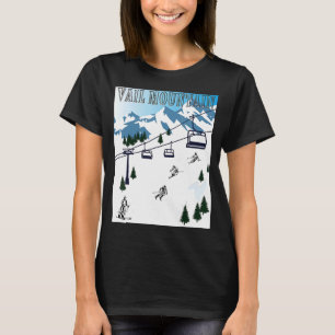 Rocky Mountains Vail Mountain Winter Sports Ski Re T-Shirt