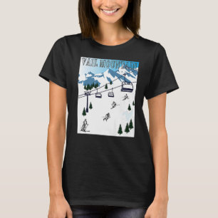Rocky Mountains Vail Mountain Winter Sports Ski Re T-Shirt