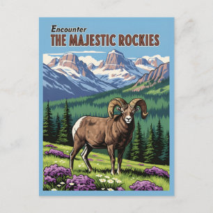 Rocky Mountains – Wildlife & Nature Postcard