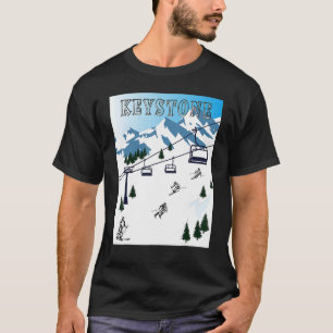 Rocky Mountains Winter Sports Ski Area Keystone T-Shirt