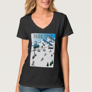 Rocky Mountains Winter Sports Ski Area Park City T-Shirt