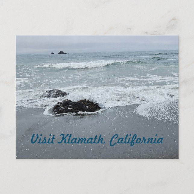 Rocky Northern California Coast Pacific Beach Postcard (Front)