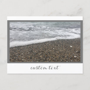 ROCKY OCEAN BEACH WHITE WATER WAVES ROLLING SHORE POSTCARD
