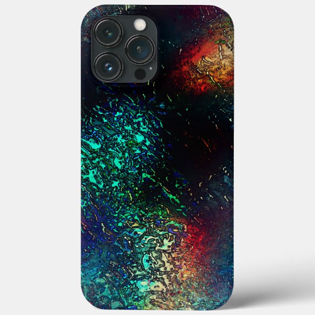 Rocky or aluminium foil under blue and red plastic Case-Mate iPhone case (Back)