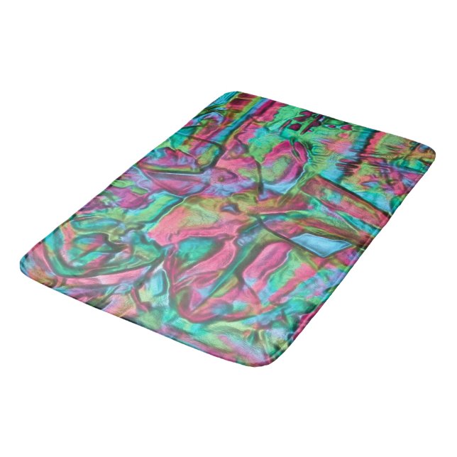 Rocky or rumpled coloured with softly silky shades bath mat (Angled)