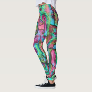 Rocky or rumpled coloured with softly silky shades leggings