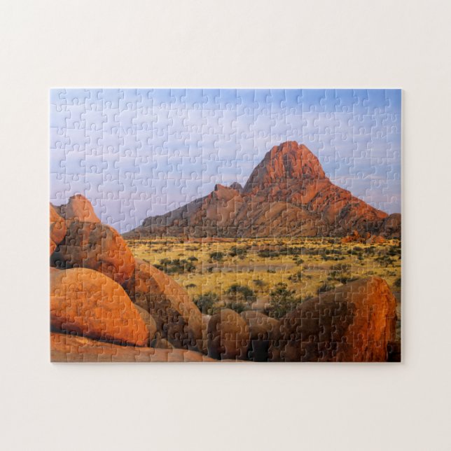 Rocky Outcrop And Plain, Spitzkoppe, Erongo Jigsaw Puzzle (Horizontal)