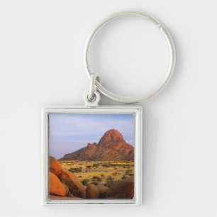 Rocky Outcrop And Plain, Spitzkoppe, Erongo Key Ring